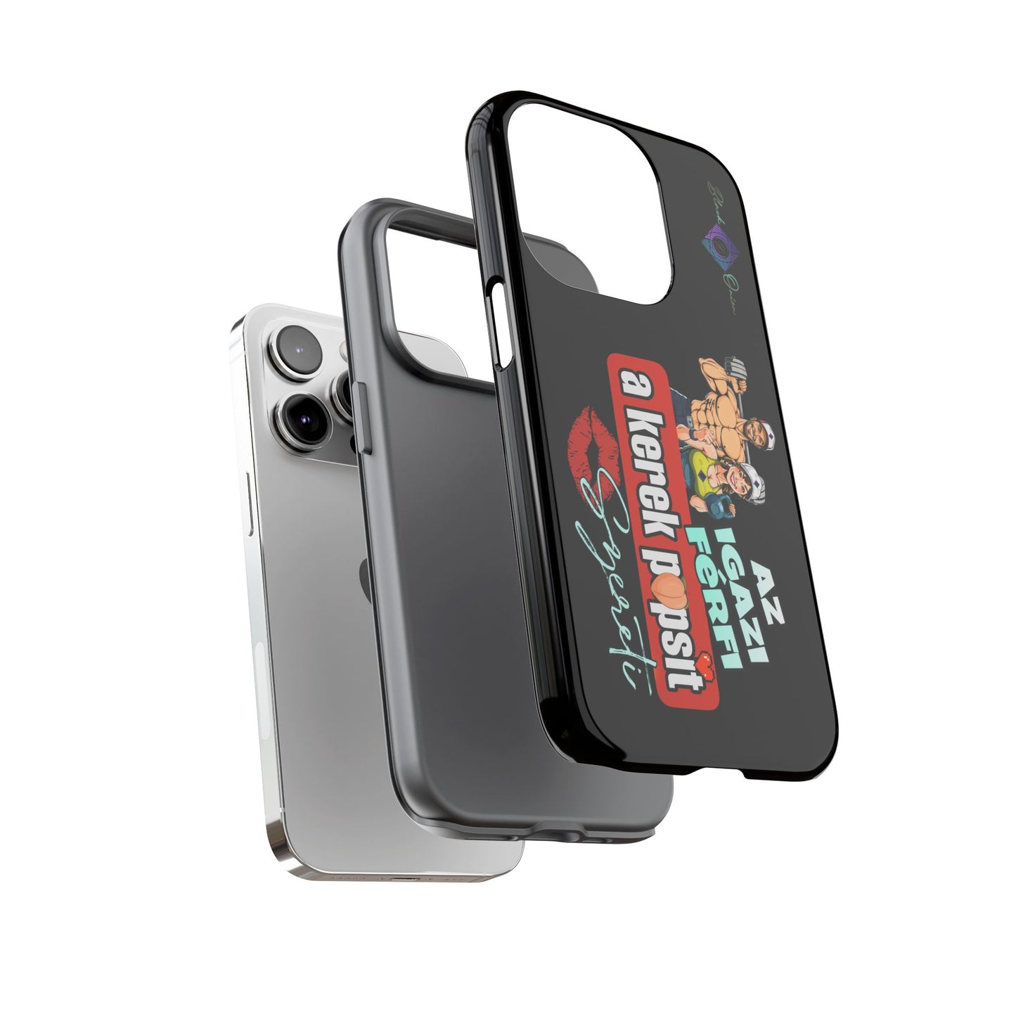 BlackOnion Brand New Phone Case - with Motivational Workout Motif ‘Az igazi férfi ‘💪🔥🫵