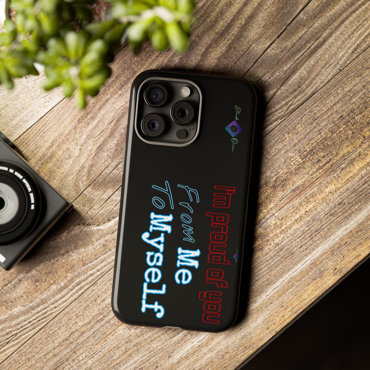 BlackOnion Brand New Phone Case - with Motivational Workout Motif’I’m proud of you ‘💪🔥🫵