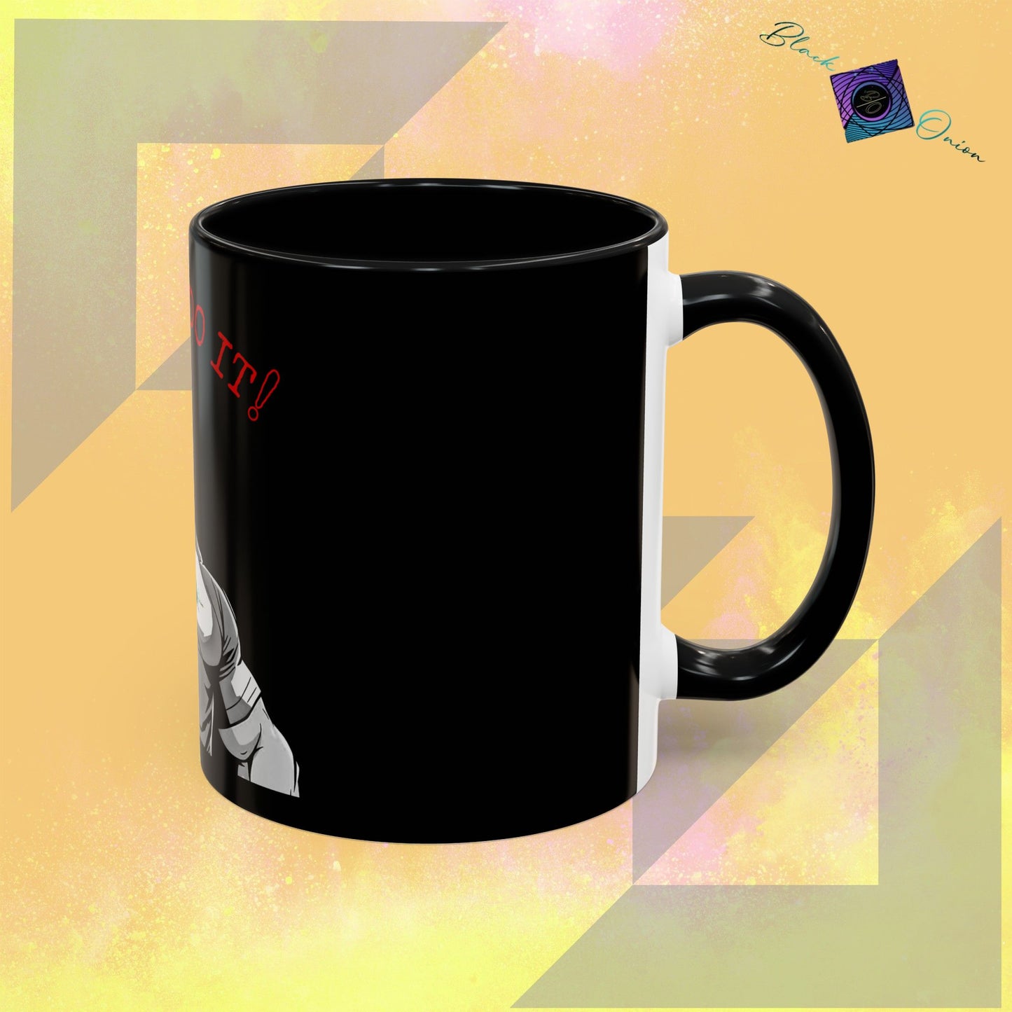 BlackOnion Coffee Mug 2 with Workout Motif ‘I Can Do It V2’🫵🔥💪