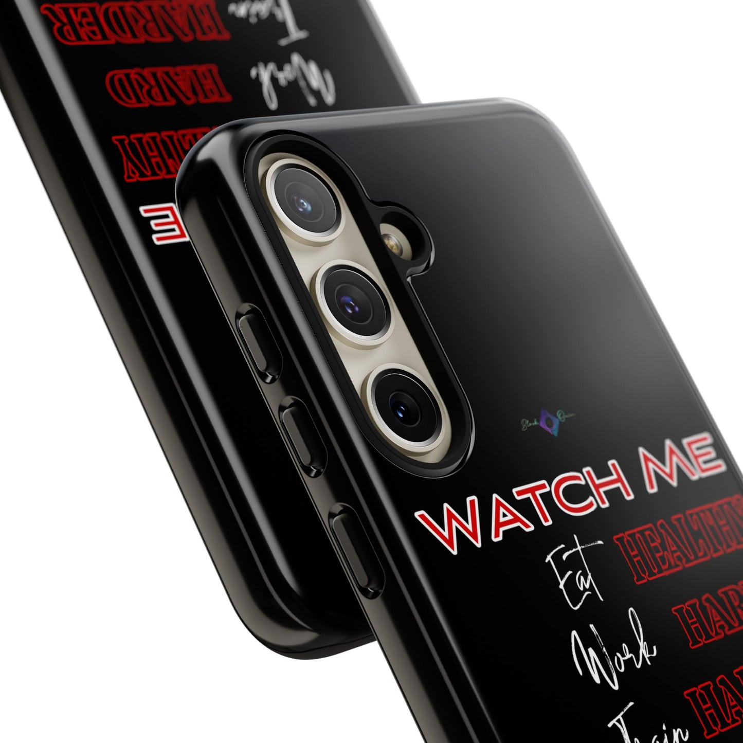 BlackOnion Phone Case -with Motivational Motif  'Watch Me' 💪🔥🫵