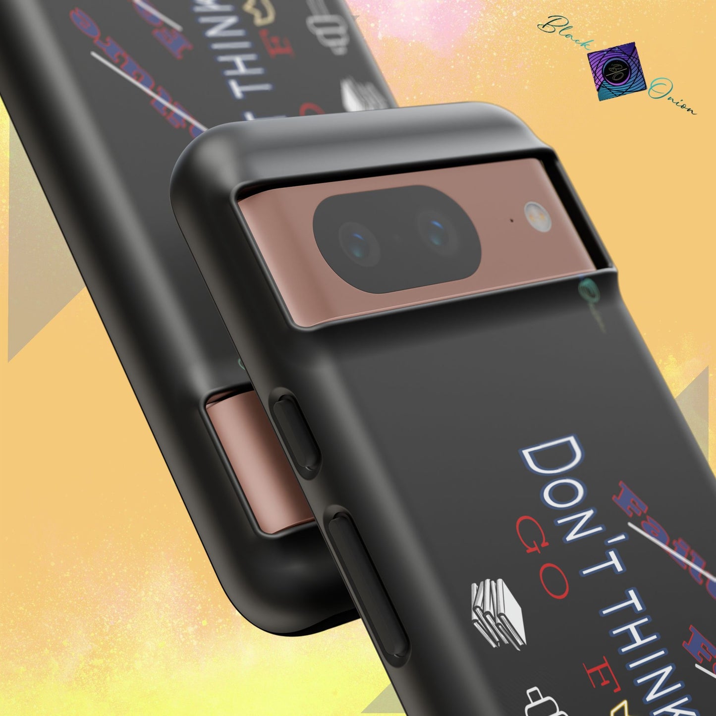 BlackOnion Brand New Phone Case - with Motivational Workout Motif’Don’t think ‘💪🔥🫵