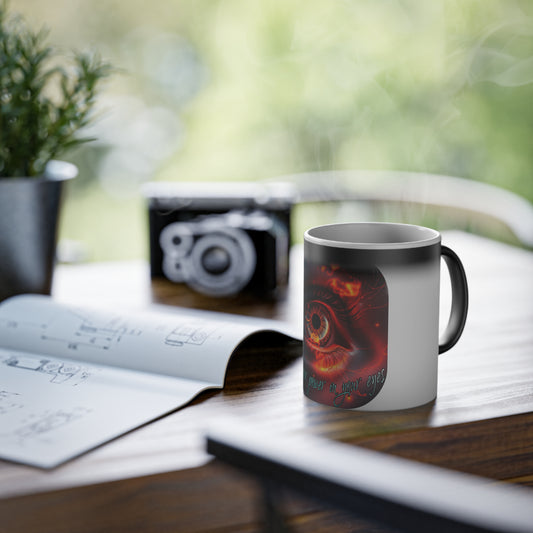 BlackOnion Color Changing Mug with Workout Motif ‘Feel your power ’ 💪🔥🫵