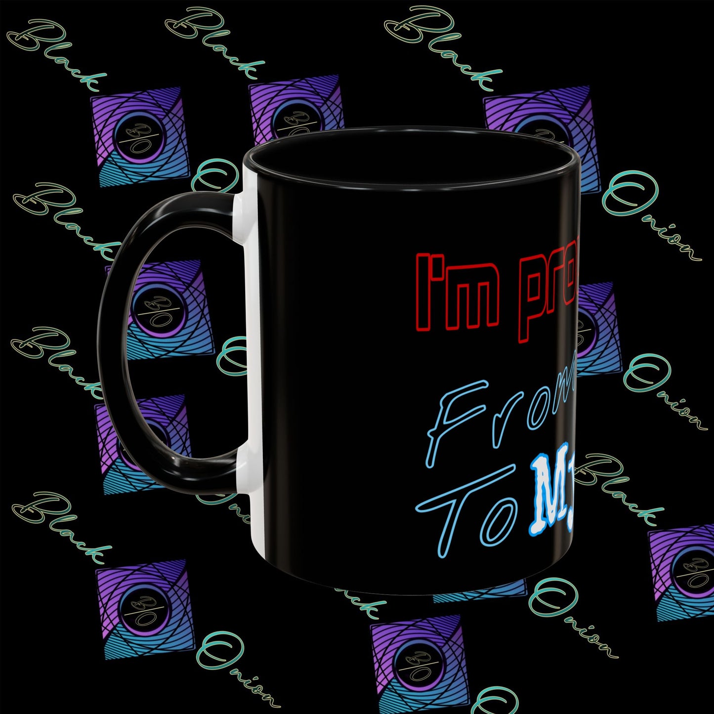 BlackOnion Coffee Mug 2 with Workout Motif ‘ I’m proud of you’🫵🔥💪