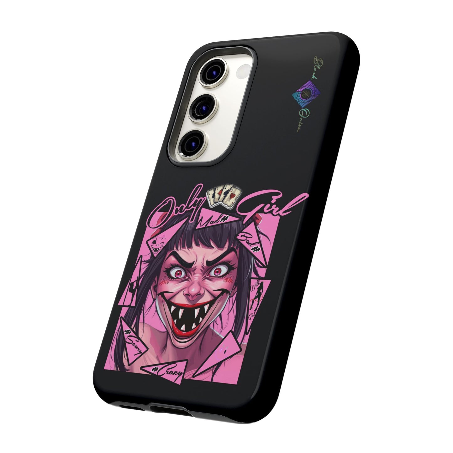 BlackOnion Brand New Phone Case - with Motivational Workout Motif’ Mad Girl💋🌸 ‘🔥🫵