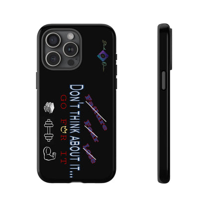 BlackOnion Brand New Phone Case - with Motivational Workout Motif’Don’t think ‘💪🔥🫵