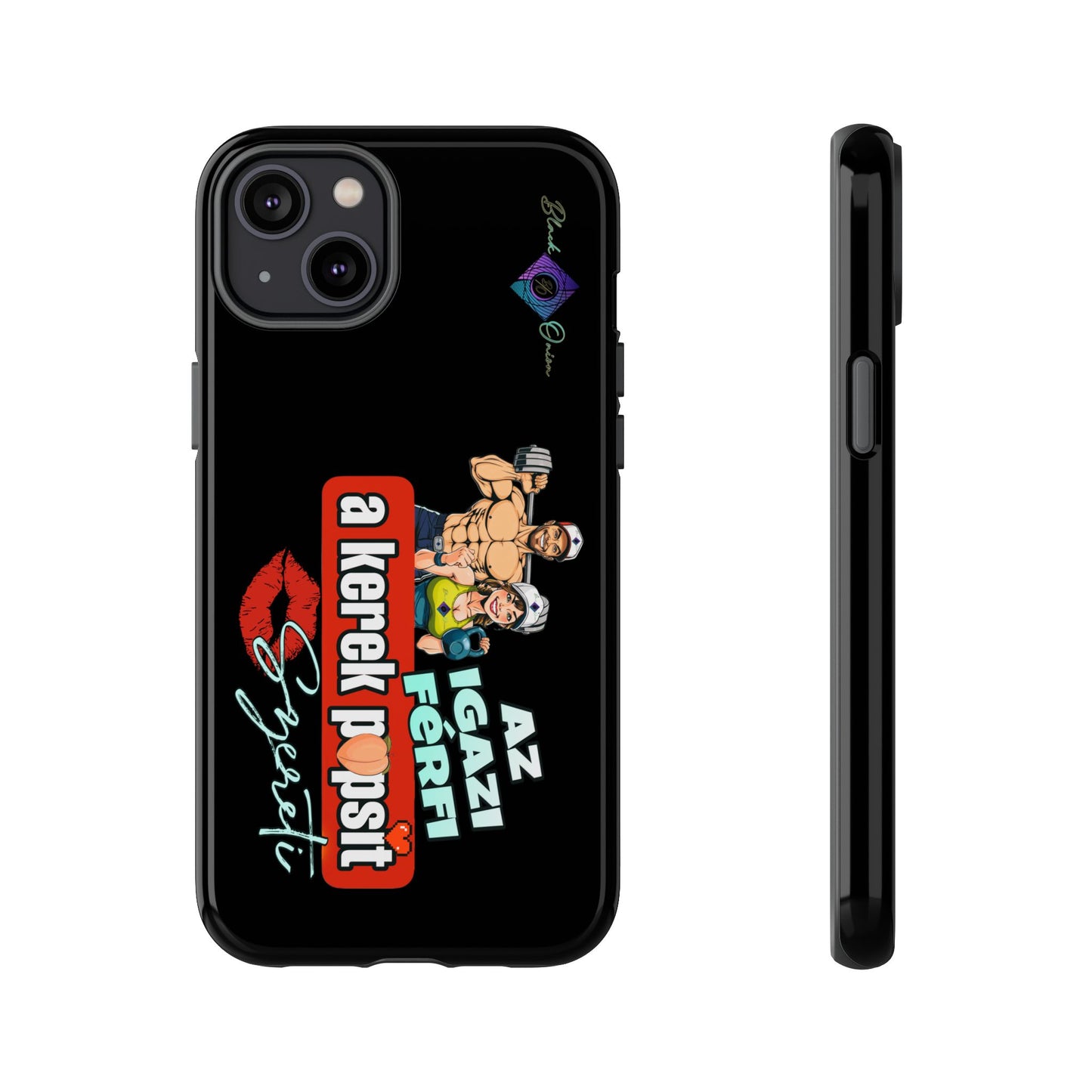 BlackOnion Brand New Phone Case - with Motivational Workout Motif ‘Az igazi férfi ‘💪🔥🫵