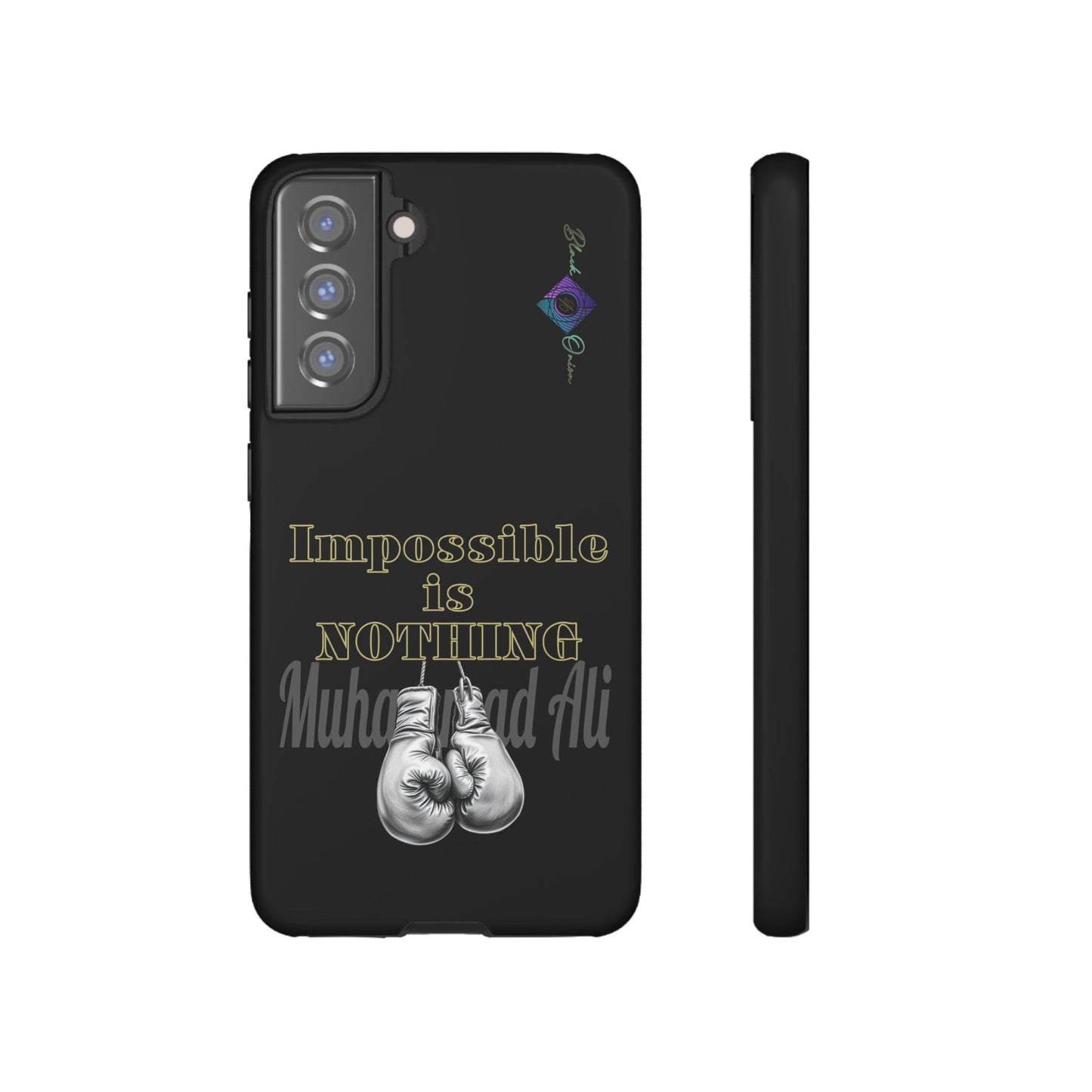 BlackOnion Brand New Phone Case - with Motivational Workout Motif ’Impossible ‘💪🔥🫵