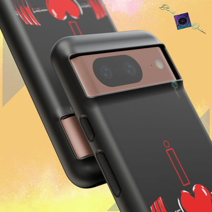 BlackOnion Brand New Phone Case - with Motivational Workout Motif’I Love Gym ‘💪🔥🫵