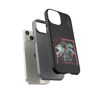 BlackOnion Brand New Phone Case - with Motivational Workout Motif’Unstoppable ‘💪🔥🫵