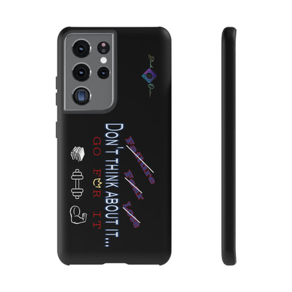 BlackOnion Brand New Phone Case - with Motivational Workout Motif’Don’t think ‘💪🔥🫵