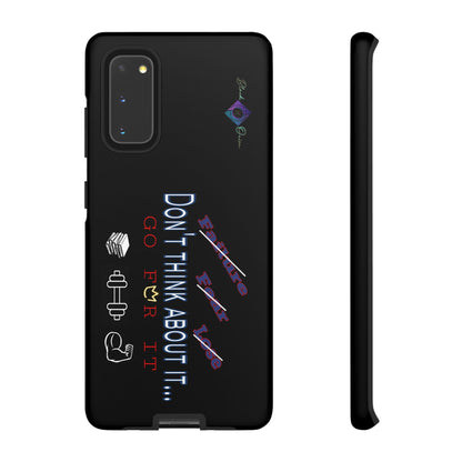 BlackOnion Brand New Phone Case - with Motivational Workout Motif’Don’t think ‘💪🔥🫵