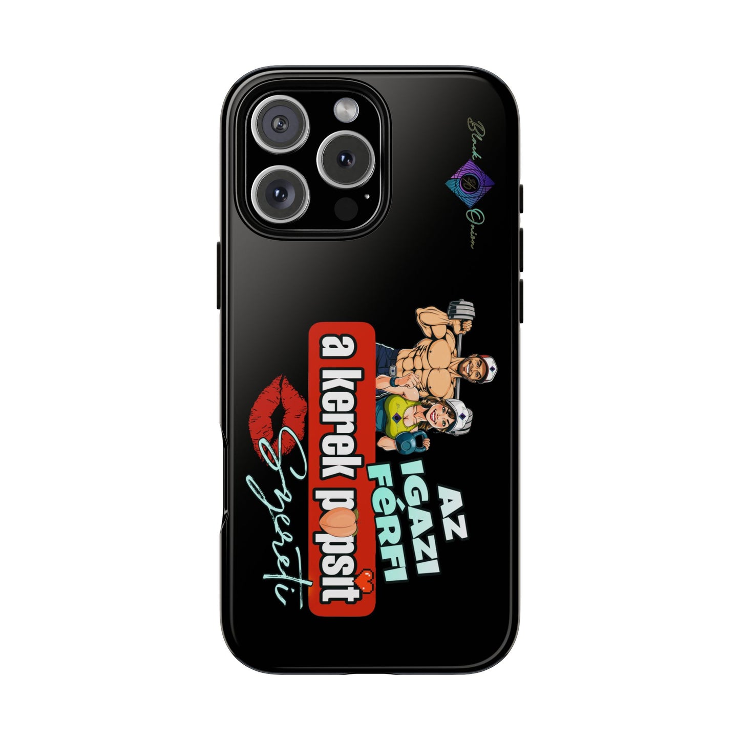 BlackOnion Brand New Phone Case - with Motivational Workout Motif ‘Az igazi férfi ‘💪🔥🫵
