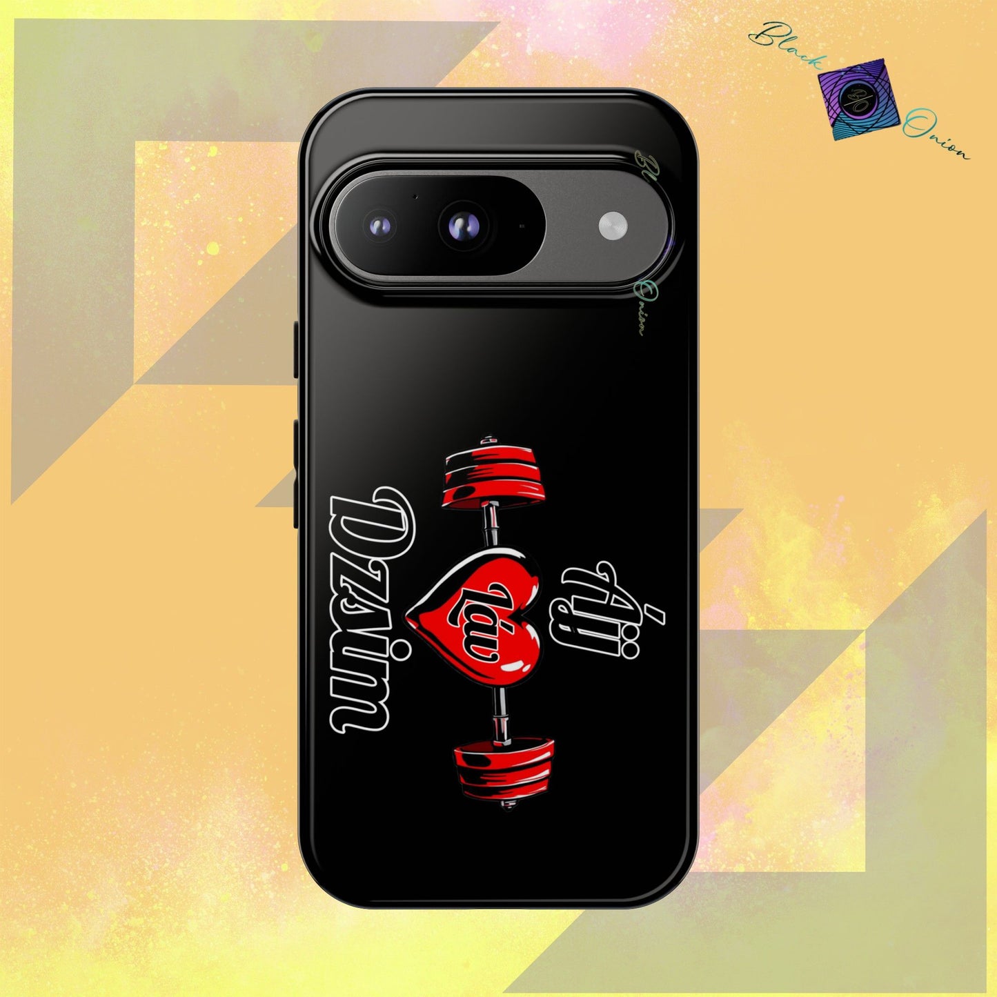 BlackOnion Brand New Phone Case - with Motivational Workout Motif’Ájj Láv Dzsim ‘💪🔥🫵