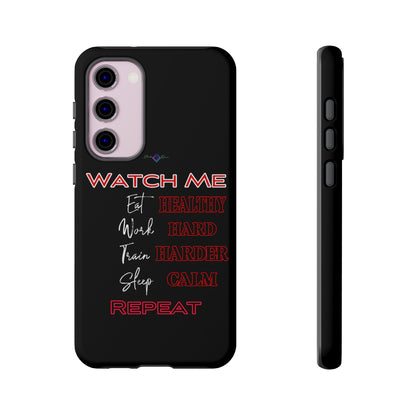 BlackOnion Phone Case -with Motivational Motif  'Watch Me' 💪🔥🫵