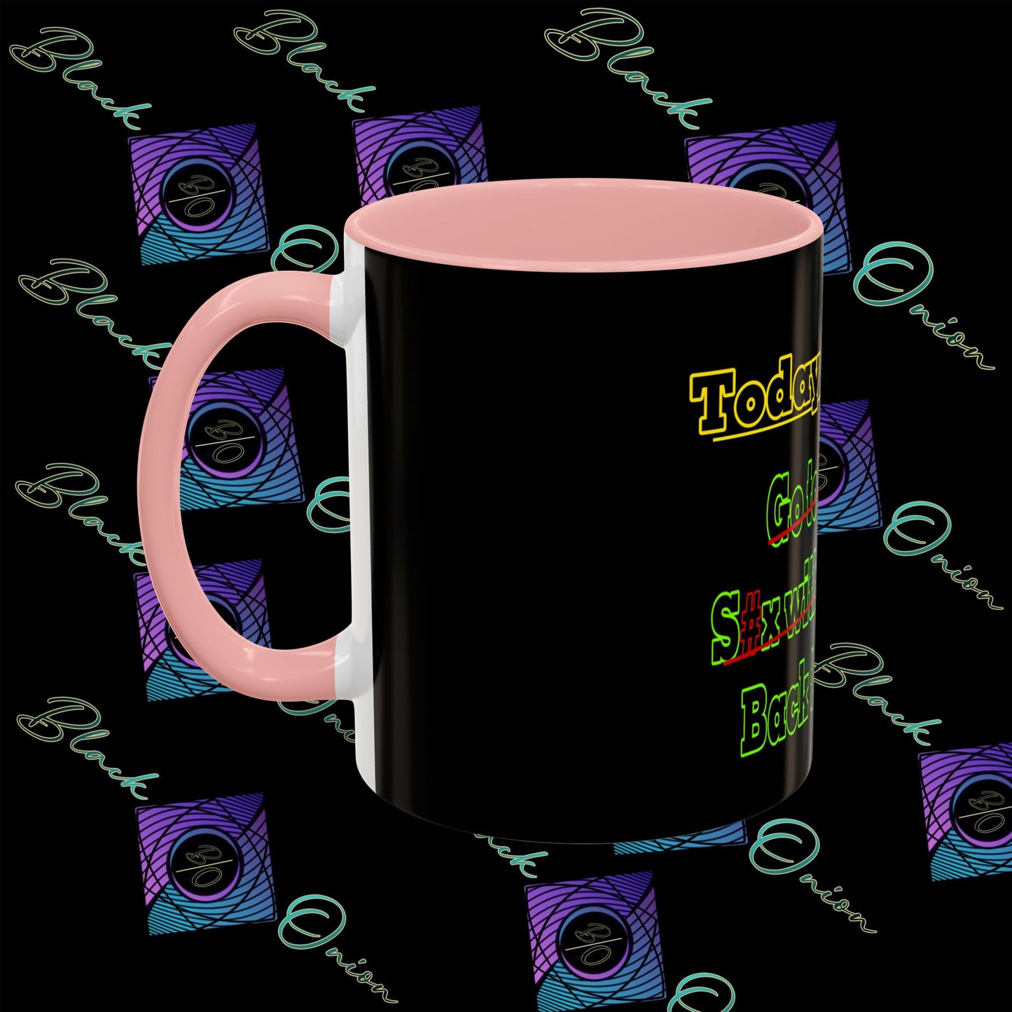 BlackOnion Coffee Mug 2 with Workout Motif ‘Today To Do List V2’🫵🔥💪