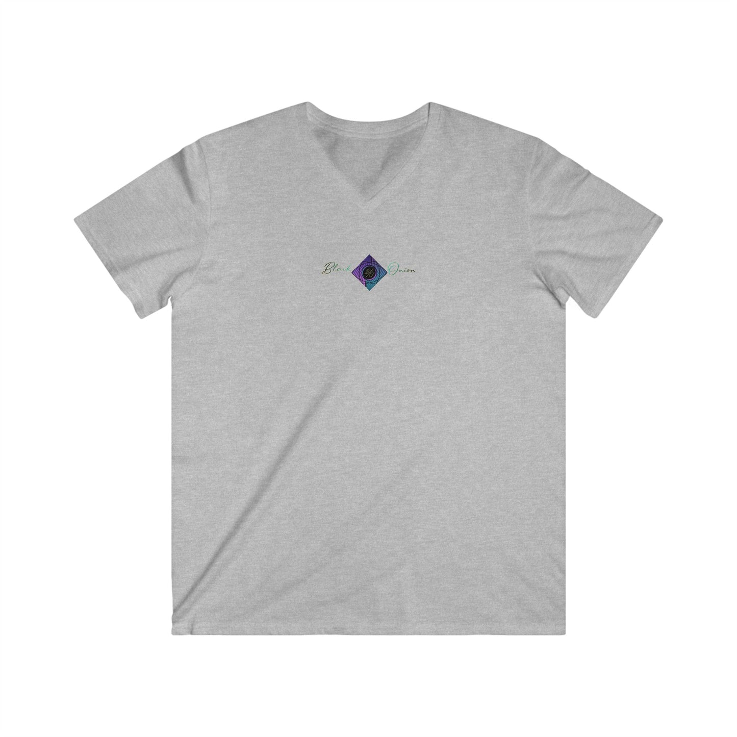 BlackOnion Men's V-Neck T-Shirt with Workout Motif ‘Impossible is Nothing’💪🔥🫵