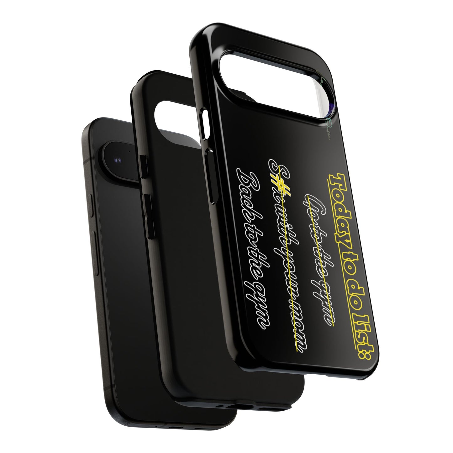 BlackOnion Brand New Phone Case - with Motivational Workout Motif’Today to do list ‘💪🔥🫵