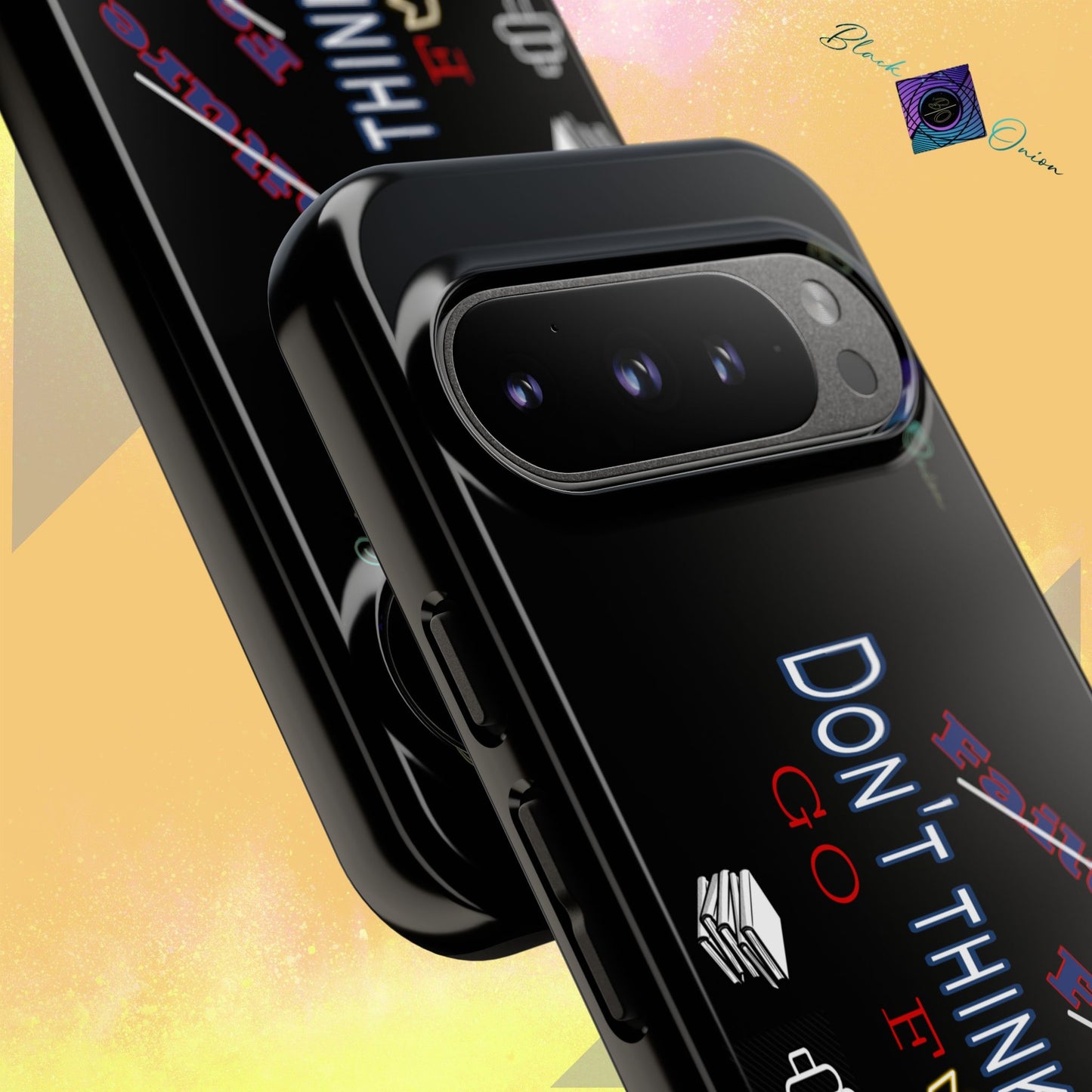 BlackOnion Brand New Phone Case - with Motivational Workout Motif’Don’t think ‘💪🔥🫵