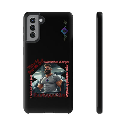 BlackOnion Brand New Phone Case - with Motivational Workout Motif’Unstoppable ‘💪🔥🫵
