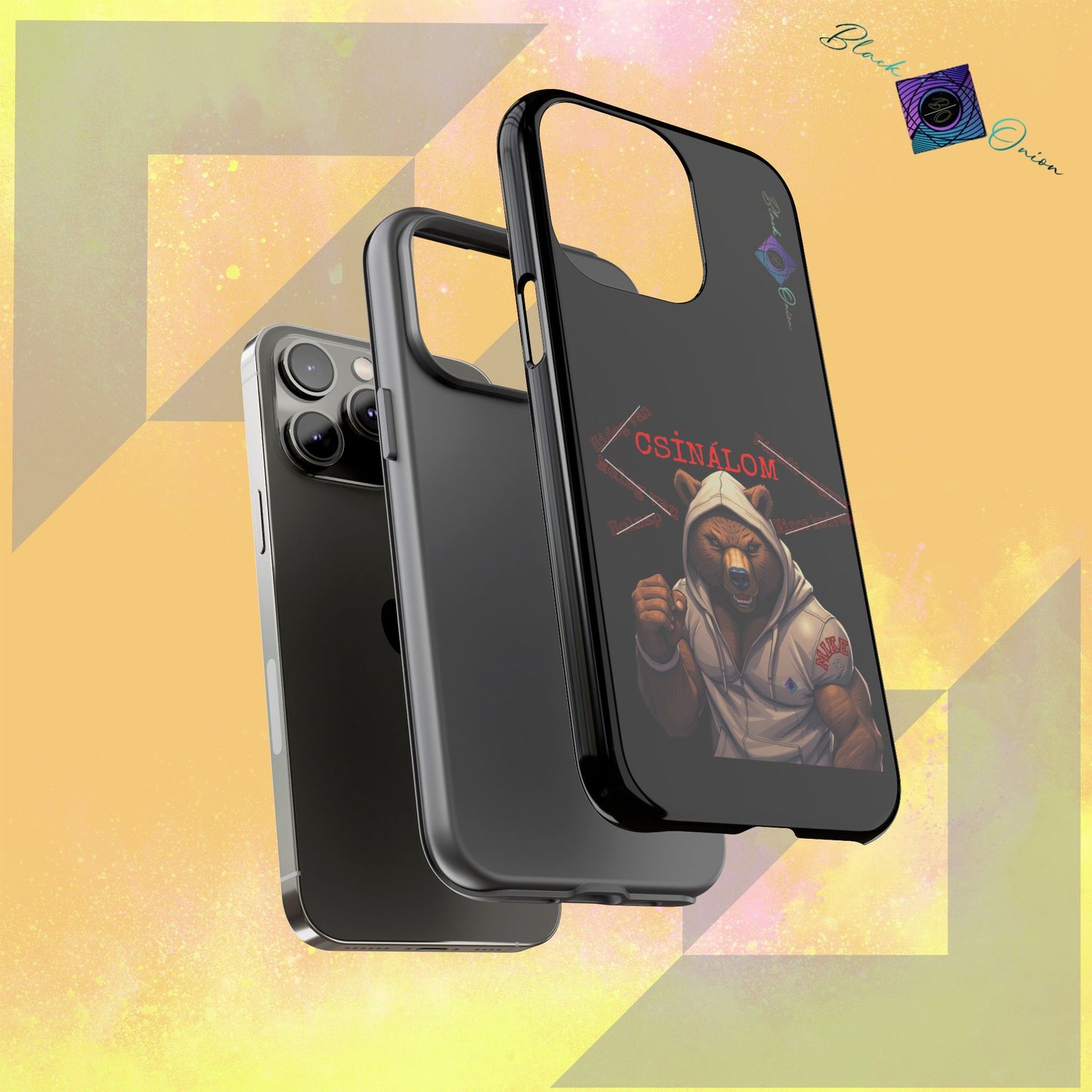 BlackOnion Brand New Phone Case - with Motivational Workout Motif ‘Csinálom ‘💪🔥🫵