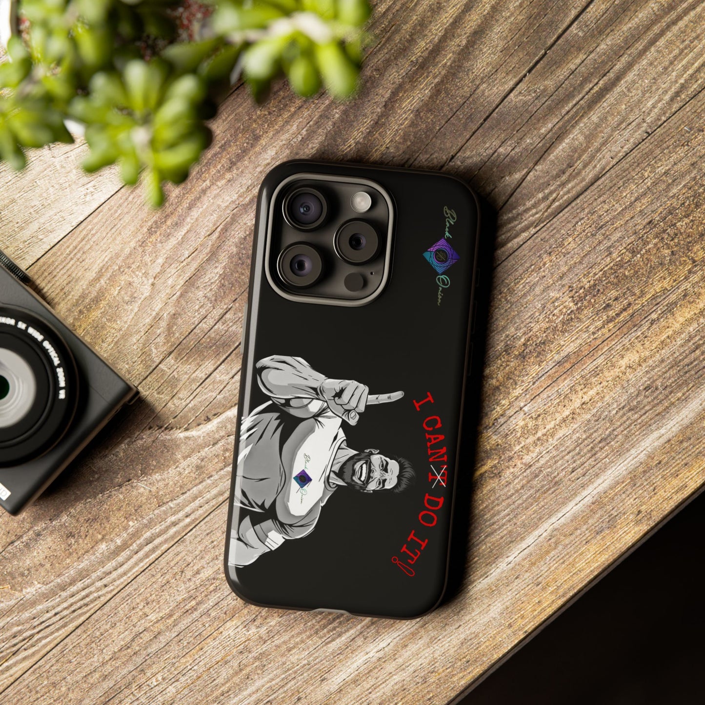 BlackOnion Brand New Phone Case - with Motivational Workout Motif’I Can Do It ‘💪🔥🫵