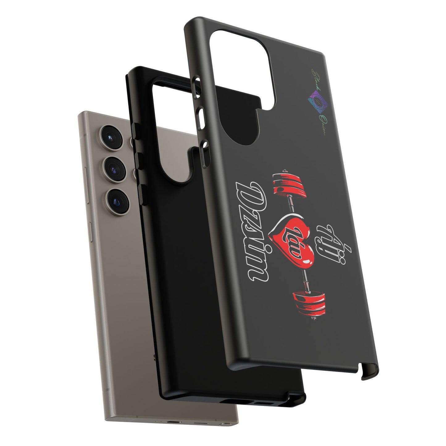 BlackOnion Brand New Phone Case - with Motivational Workout Motif’Ájj Láv Dzsim ‘💪🔥🫵