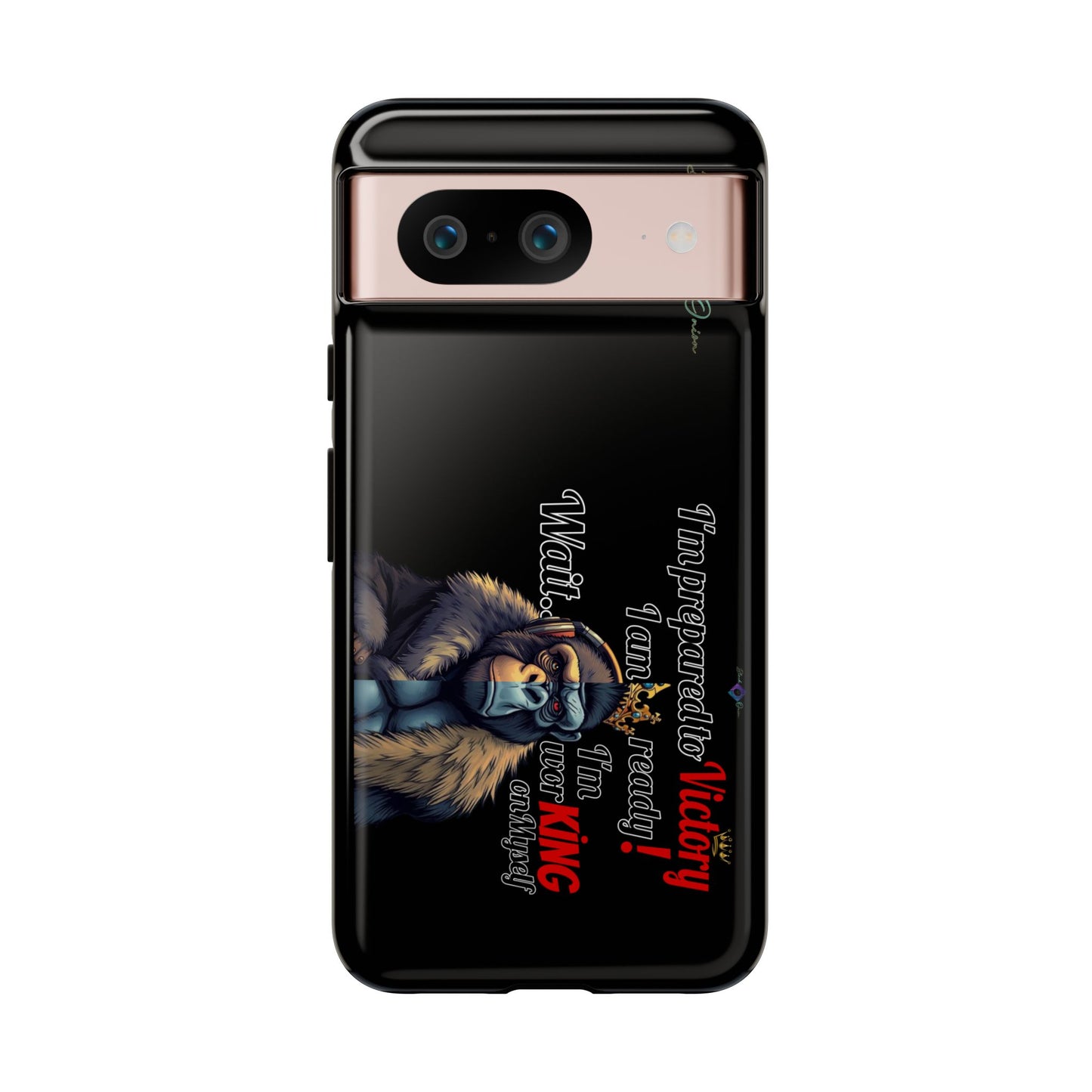 BlackOnion Brand New Phone Case - with Motivational Workout Motif’Victory 👑‘💪🔥🫵