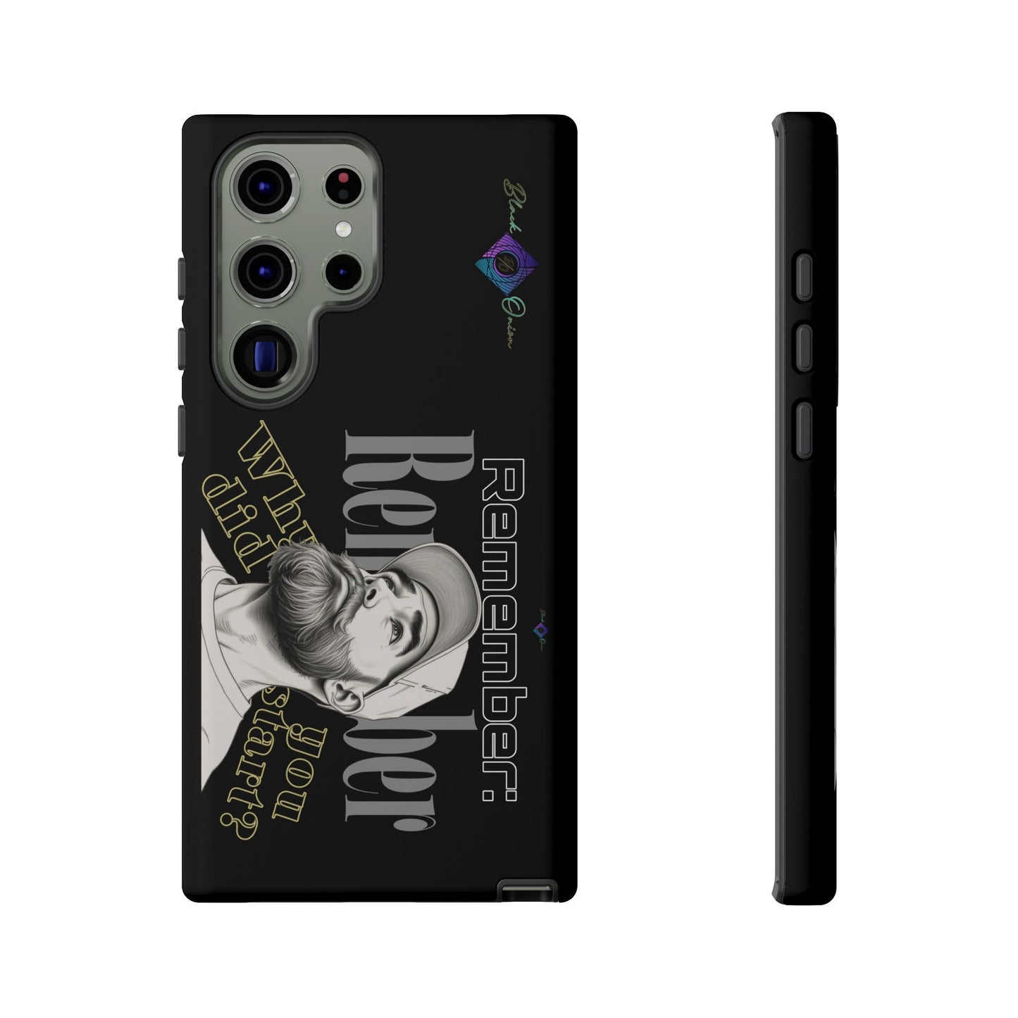 BlackOnion Brand New Phone Case - with Motivational Workout Motif’Remember ‘💪🔥🫵