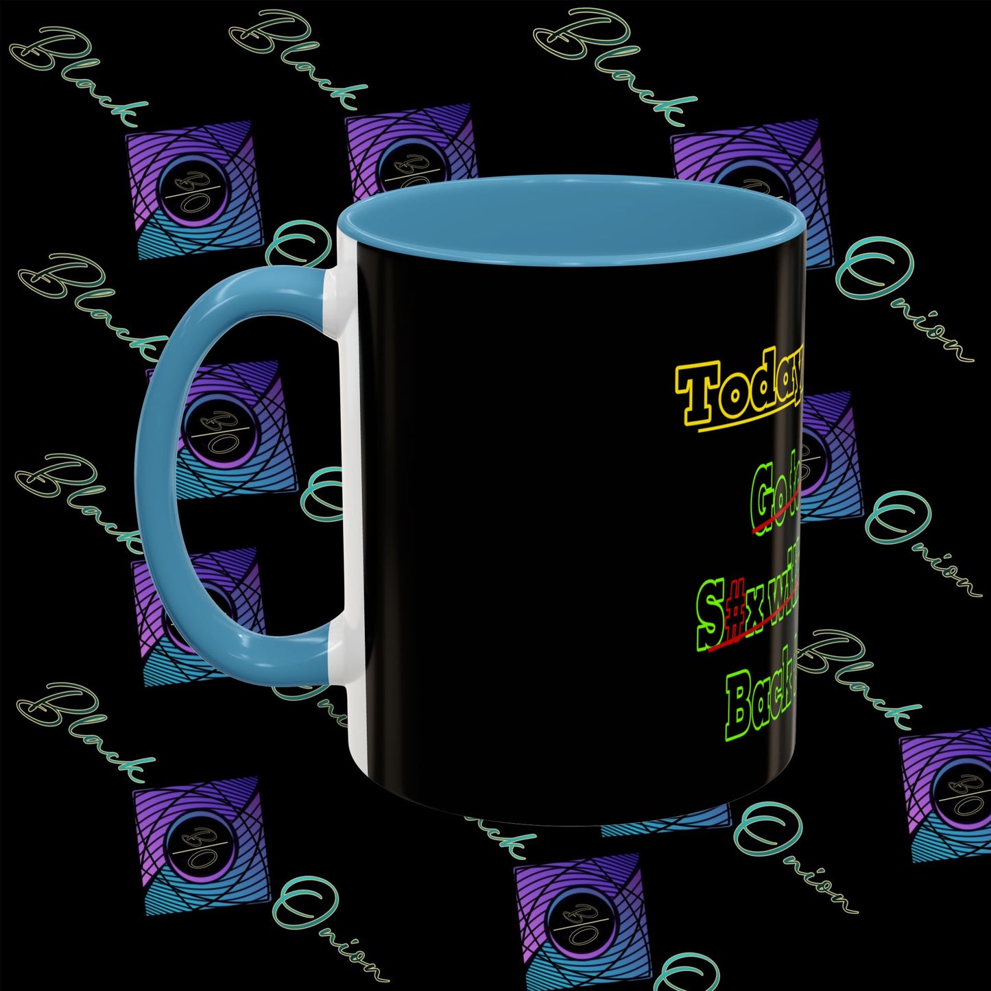 BlackOnion Coffee Mug 2 with Workout Motif ‘Today To Do List V2’🫵🔥💪