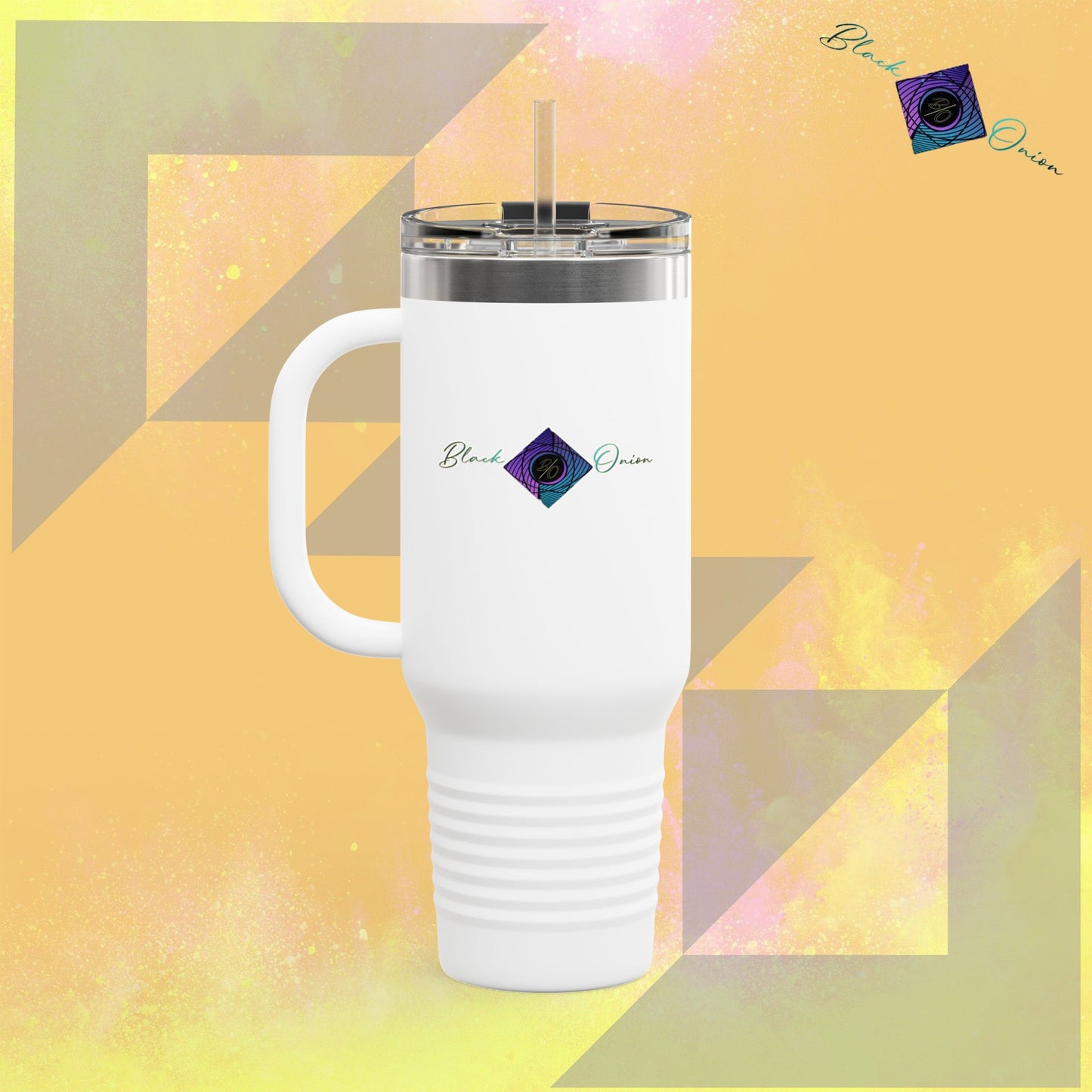 BlackOnion Travel Mug - 40oz with Straw