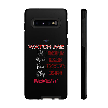 BlackOnion Phone Case -with Motivational Motif  'Watch Me' 💪🔥🫵