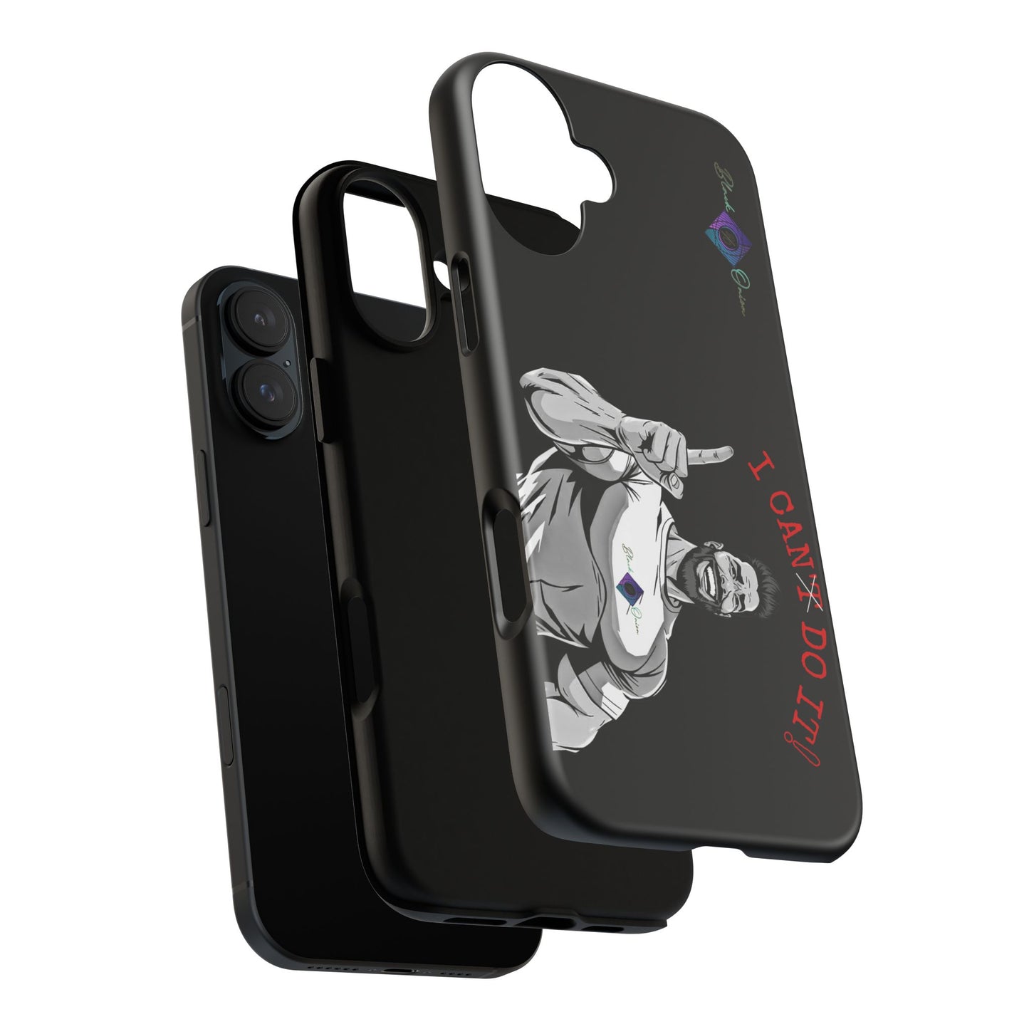 BlackOnion Brand New Phone Case - with Motivational Workout Motif’I Can Do It ‘💪🔥🫵