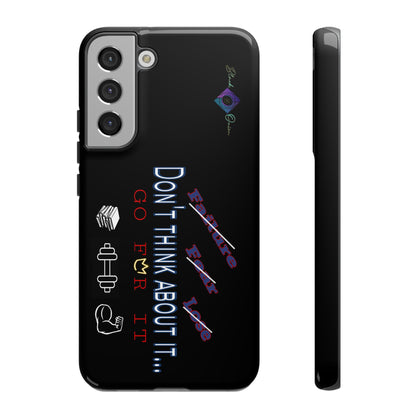 BlackOnion Brand New Phone Case - with Motivational Workout Motif’Don’t think ‘💪🔥🫵