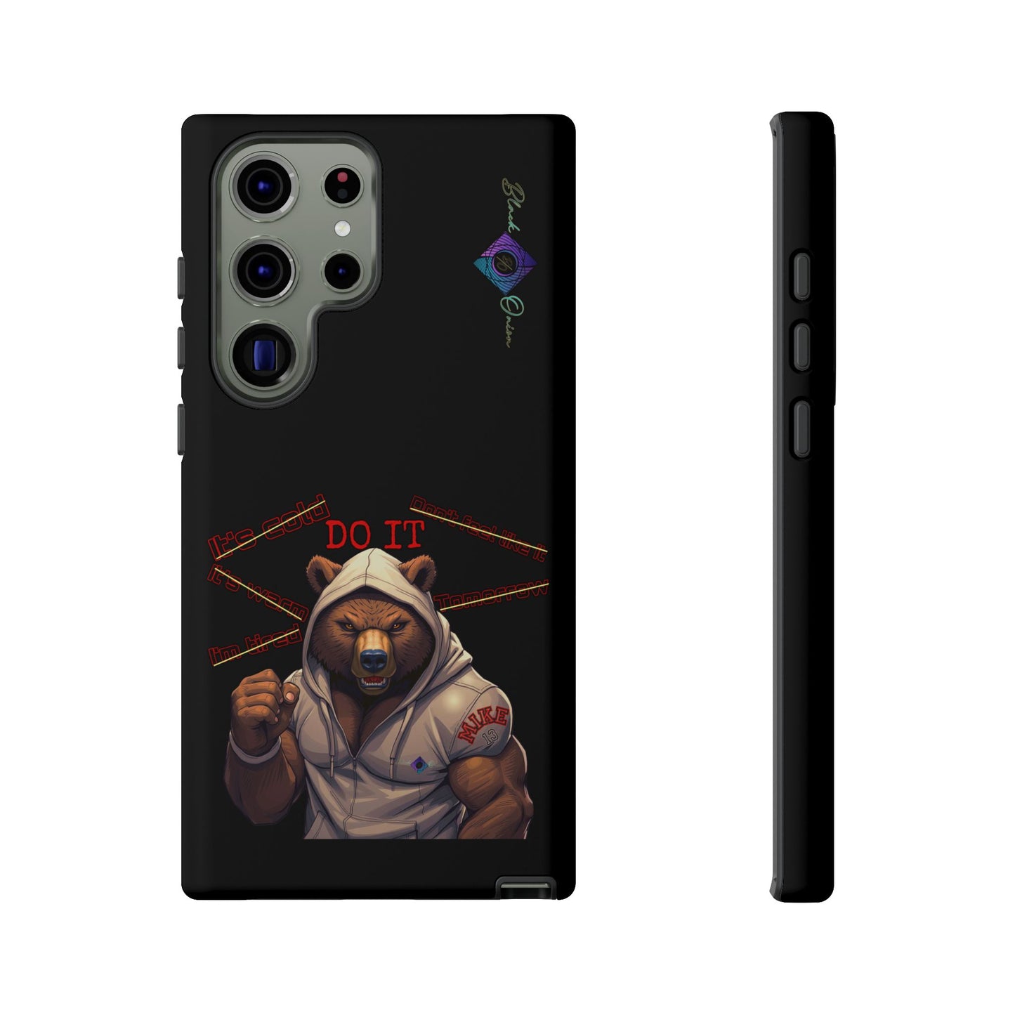 BlackOnion Brand New Phone Case - with Motivational Workout Motif’Do it ‘💪🔥🫵