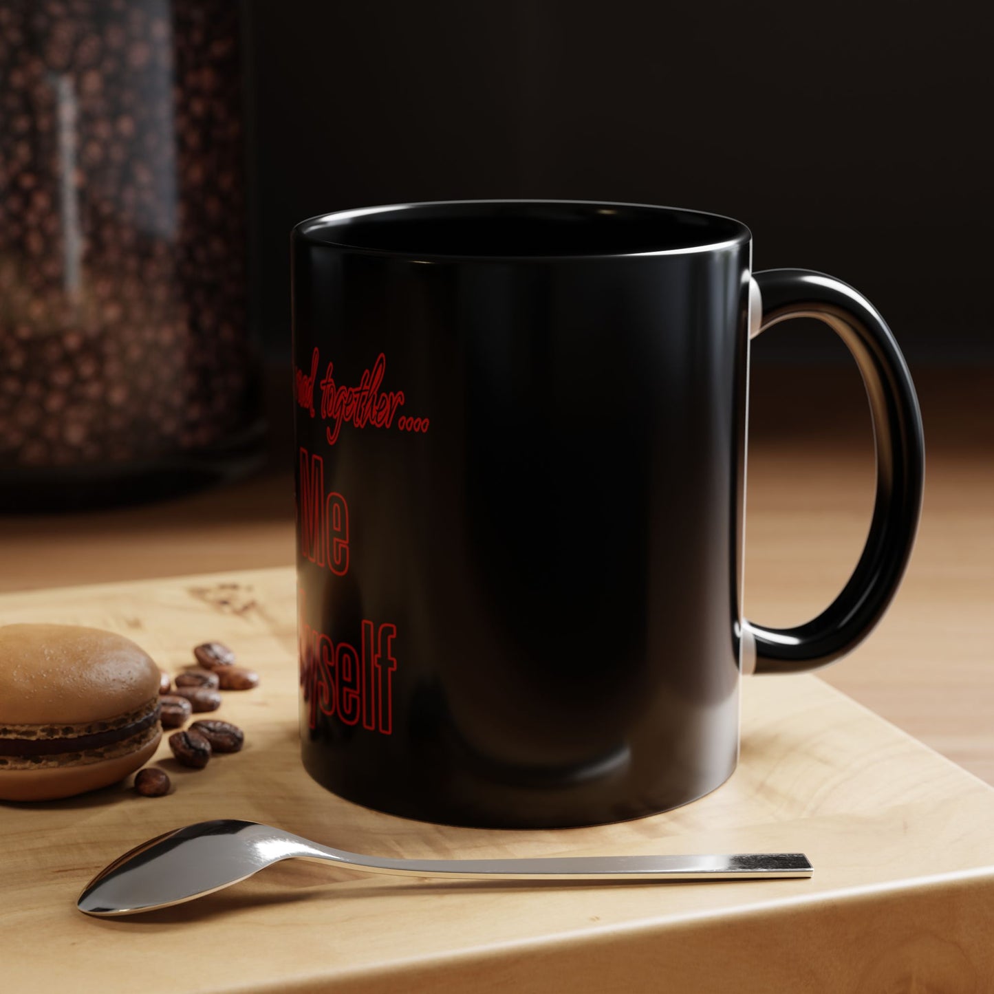 BlackOnion Coffee Mug - 11oz with Workout Motif ‘We’ll walk this road together’🔥💪🫵