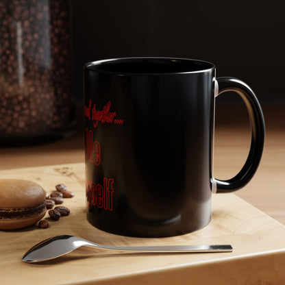 BlackOnion Coffee Mug - 11oz with Workout Motif ‘We’ll walk this road together’🔥💪🫵
