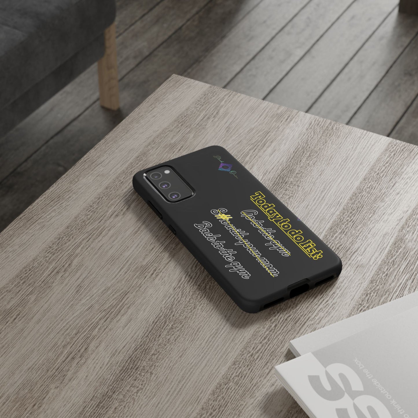 BlackOnion Brand New Phone Case - with Motivational Workout Motif’Today to do list ‘💪🔥🫵