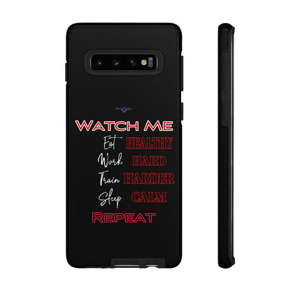 BlackOnion Phone Case -with Motivational Motif  'Watch Me' 💪🔥🫵
