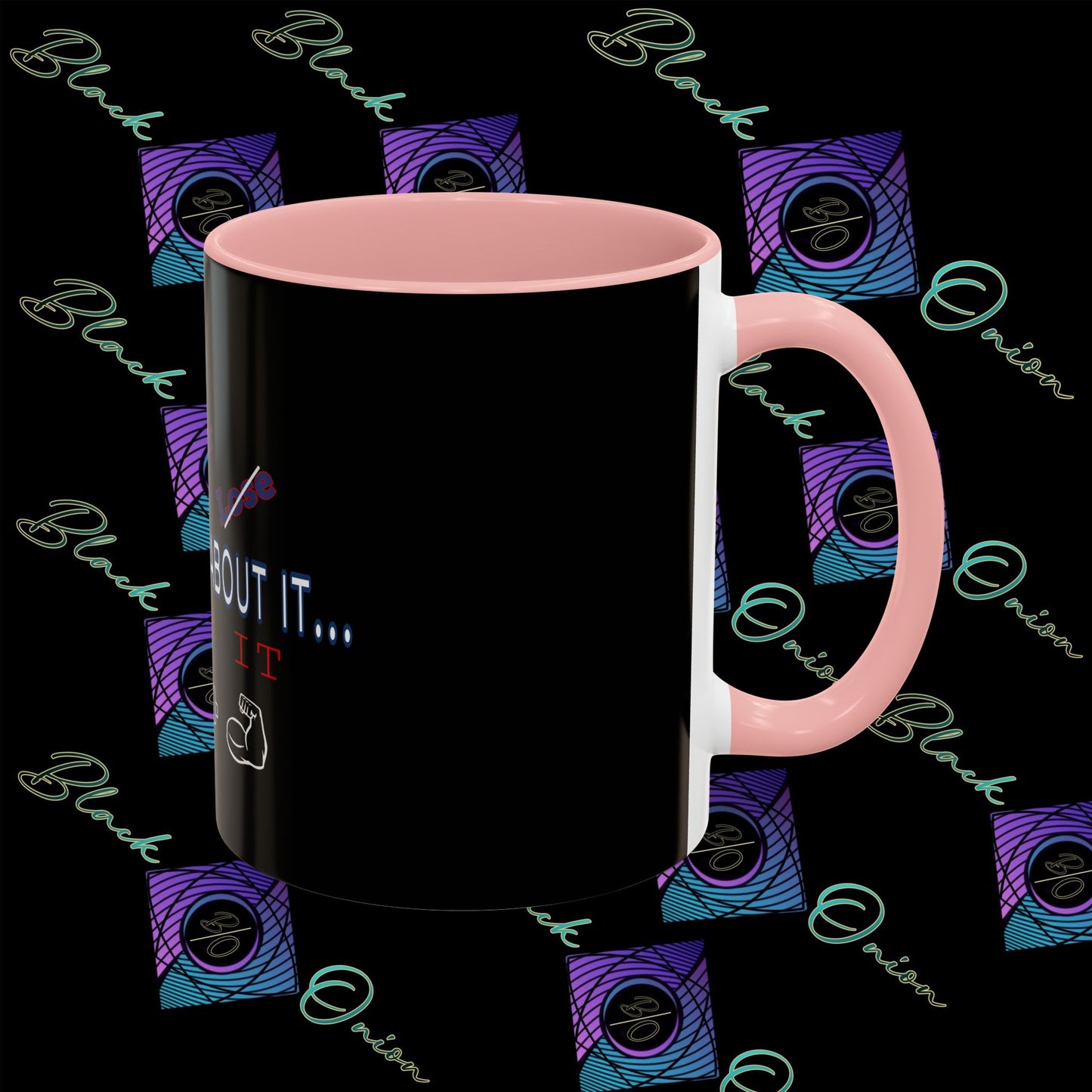 BlackOnion Coffee Mug Serial 2 with Workout Motif ‘Don’t think ‘🫵🔥💪