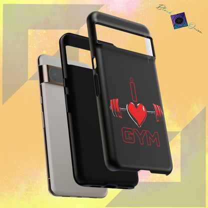 BlackOnion Brand New Phone Case - with Motivational Workout Motif’I Love Gym ‘💪🔥🫵