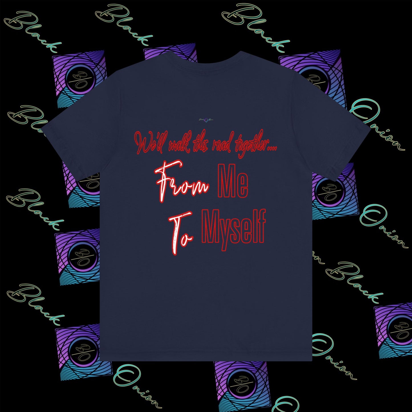 BlackOnion 'From Me ,To Myself' T-Shirt with Workout Motif 💪🔥
