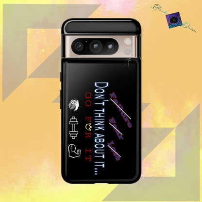 BlackOnion Brand New Phone Case - with Motivational Workout Motif’Don’t think ‘💪🔥🫵