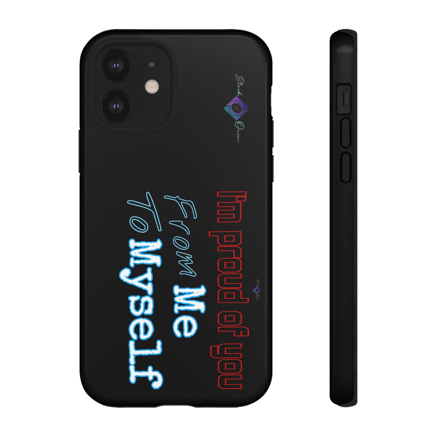 BlackOnion Brand New Phone Case - with Motivational Workout Motif’I’m proud of you ‘💪🔥🫵