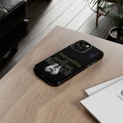 BlackOnion Brand New Phone Case - with Motivational Workout Motif ’Impossible ‘💪🔥🫵