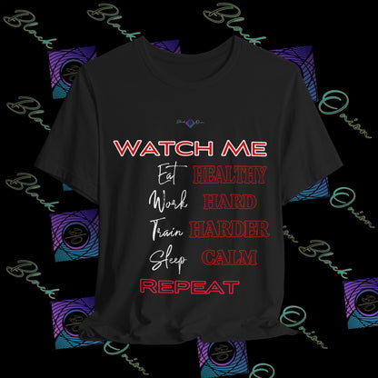 BlackOnion "Watch Me" T-Shirt with Workout Motif 💪🔥