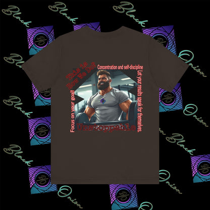 BlackOnion T-shirt with Workout Motif “Unstoppable “💪🔥🫵