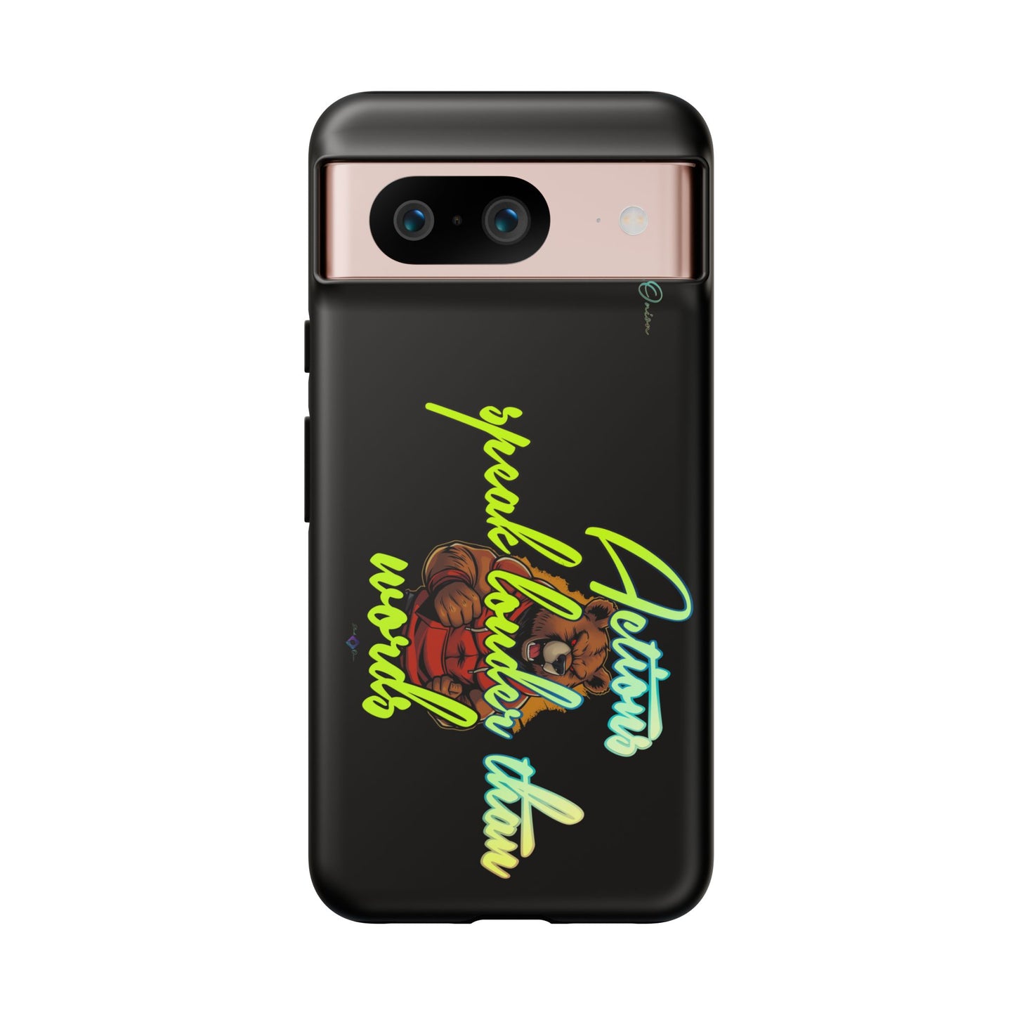 BlackOnion Brand New Phone Case - with Motivational Workout Motif ‘Actions speak lauder ‘💪🔥🫵
