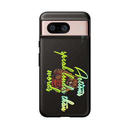 BlackOnion Brand New Phone Case - with Motivational Workout Motif ‘Actions speak lauder ‘💪🔥🫵