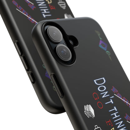 BlackOnion Brand New Phone Case - with Motivational Workout Motif’Don’t think ‘💪🔥🫵