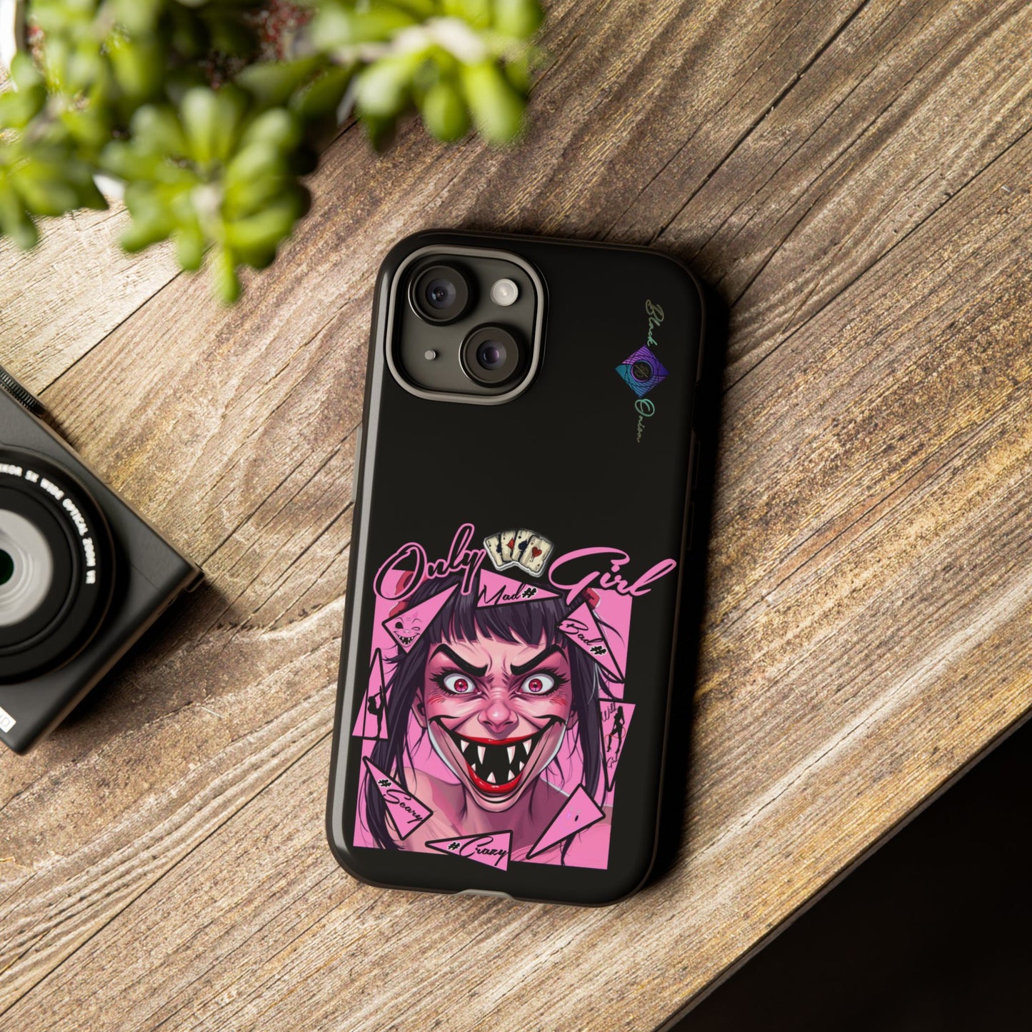BlackOnion Brand New Phone Case - with Motivational Workout Motif’ Mad Girl💋🌸 ‘🔥🫵